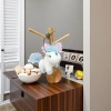 Blanco unicornio peluche colgante lindo lindo coche divertido bolsa decoración colgante Application Scenario